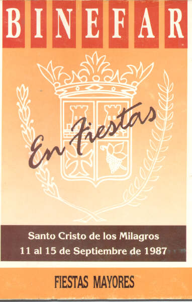 Fiestas mayores en honor al Santo Cristo de los Milagros  